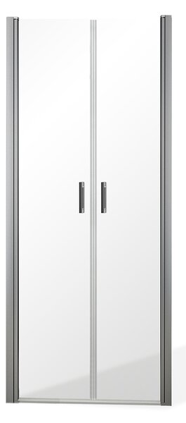 Roltechnik Outlet Dvojkrídlové sprchové dvere BADEN II pre inštaláciu do niky - bez vaničky ROTH-Variant: šírka: 80 cm, orientácia: Univerzálna - (BADEN II/80 - 4000855), ROTH-Profily: profily: brillant, výplň: transparent