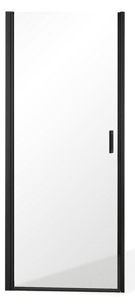 Roltechnik Outlet Jednokrídlové sprchové dvere BADEN BLACK I pre inštaláciu do niky - bez vaničky ROTH-Variant: šírka: 80 cm, orientácia: Univerzálna - (BADEN BLACK I/80 - 4000858), ROTH-Profily: profily: čierna (elox), výplň: transparentná