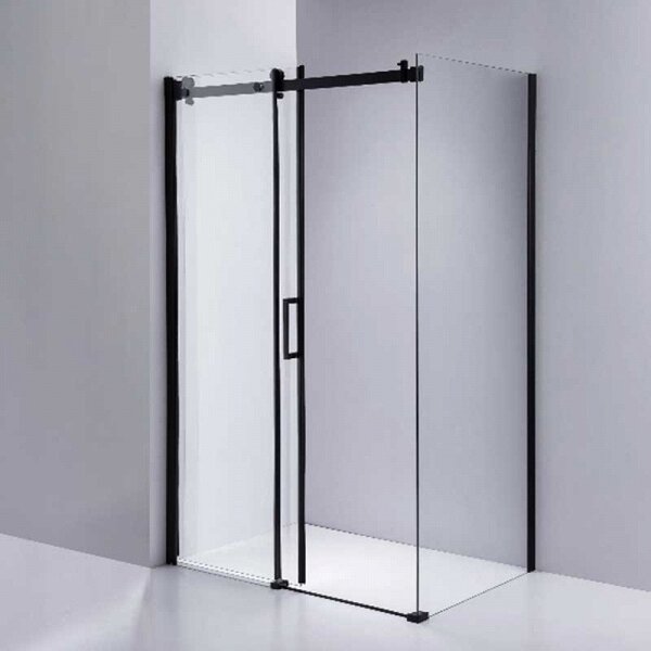 BPS-koupelny Obdĺžnikový sprchovací kút BS14C 120x90 čierna/transparent - bez vaničky