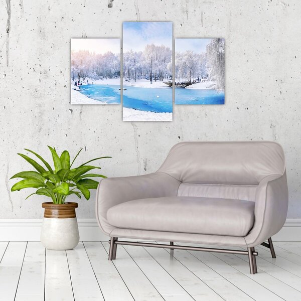 Obraz - Ľadové jazero (90x60 cm)