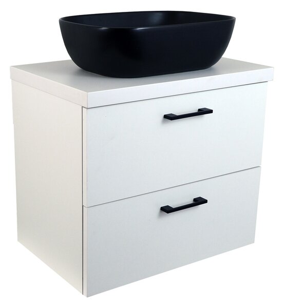 Comodo Kúpeľňová skrinka pod doskové umývadlo Agria W 60-HD - biela/biela