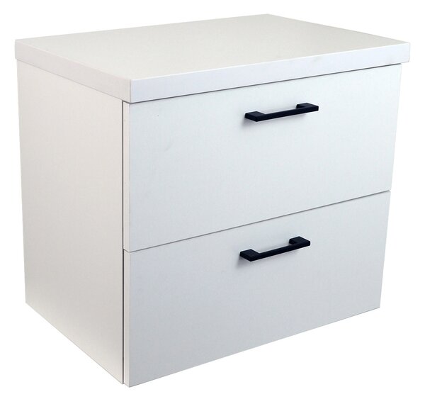 Comodo Kúpeľňová skrinka pod doskové umývadlo Agria W 60-HD - biela/biela