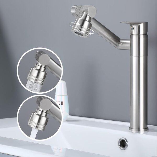 Koupelnová baterie REA PACO Nickel Brush INOX High