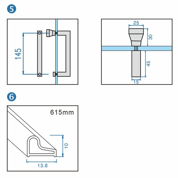 BPS-koupelny Päťuholníkový sprchovací kút KZ10A 80x80 BL čierna/transparent - bez vaničky