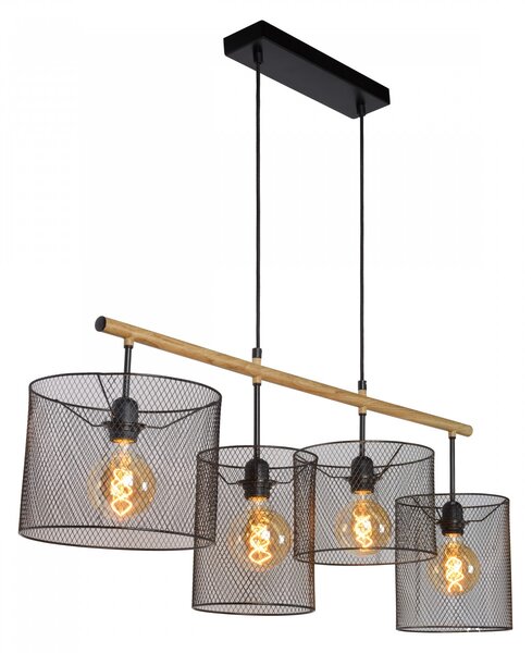 Lucide 45459/04/30 BASKETT závesné svietidlo 4xE27