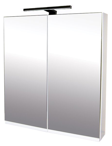 Comodo Zrkadlová skrinka Atica 70 ZS LED-B s osvetlením Any LED 30 B, čierna