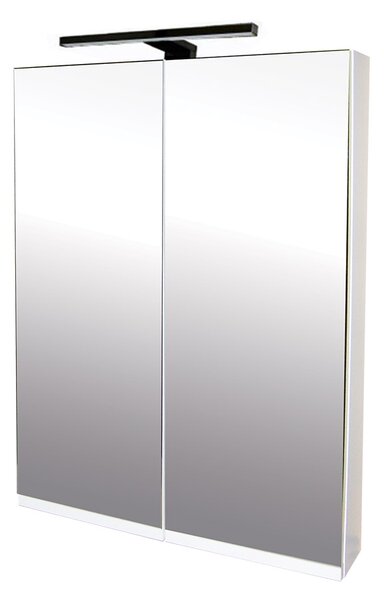 Comodo Zrkadlová skrinka Atica 60 ZS LED-B s osvetlením Any LED 30 B, čierna