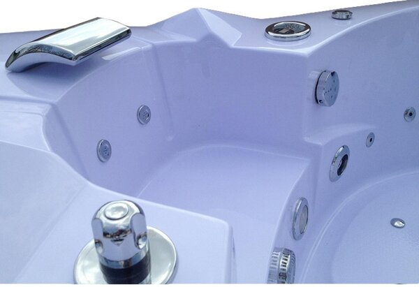BPS-koupelny Hydromasážna vírivá vaňa Orino 632 152x152 s ohrevom vody