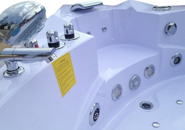 BPS-koupelny Hydromasážna vírivá vaňa Orino 632 152x152 s ohrevom vody