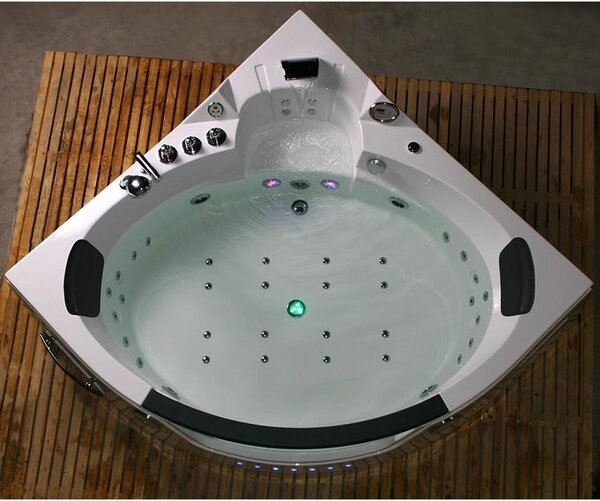 BPS-koupelny Hydromasážna vírivá vaňa Orino 632 152x152 s ohrevom vody