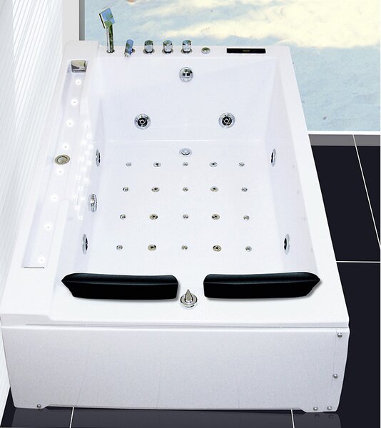 BPS-koupelny Hydromasážna vírivá vaňa Fenix 606BH 180x120 s ohrevom vody, ľavá