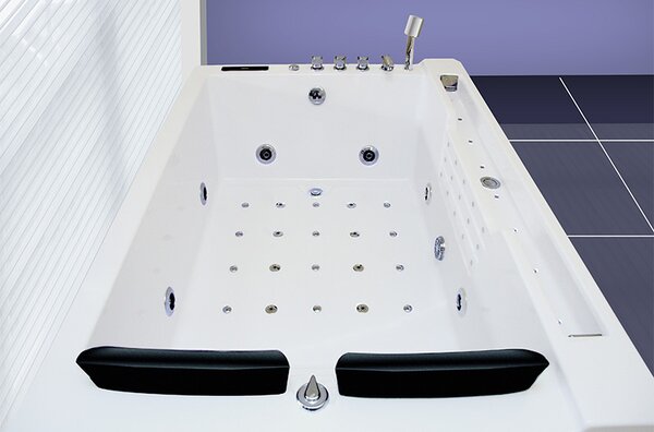 BPS-koupelny Hydromasážna vírivá vaňa Fenix 606BH 180x120 s ohrevom vody, ľavá