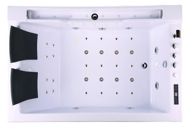 BPS-koupelny Hydromasážna vírivá vaňa Fenix 606BH 180x120 s ohrevom vody, ľavá