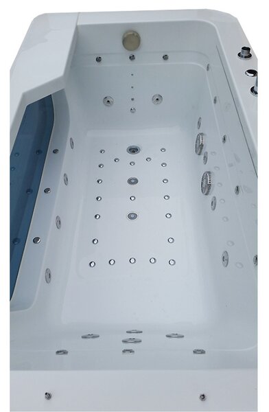 BPS-koupelny Hydromasážna vaňa NEVADA 912 WH 170x90 BIELA s ohrevom vody
