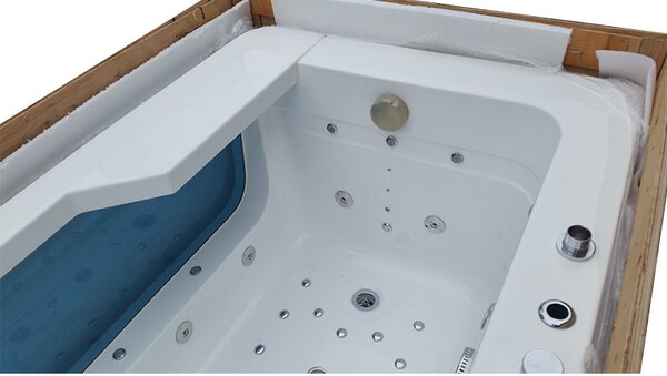 BPS-koupelny Hydromasážna vaňa NEVADA 912 WH 170x90 BIELA s ohrevom vody