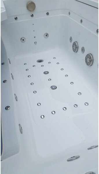 BPS-koupelny Hydromasážna vaňa NEVADA 912 WH 170x90 BIELA s ohrevom vody