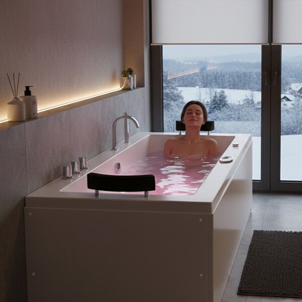Terra Hydromasážna vírivá vaňa RAMONA 640H 180x90 s ohrevom vody