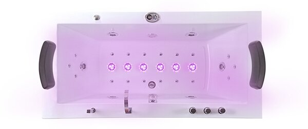 Terra Hydromasážna vírivá vaňa RAMONA 640H 180x90 s ohrevom vody