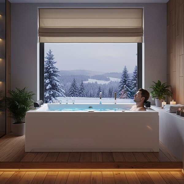 Terra Hydromasážna vírivá vaňa RAMONA 640H 180x90 s ohrevom vody