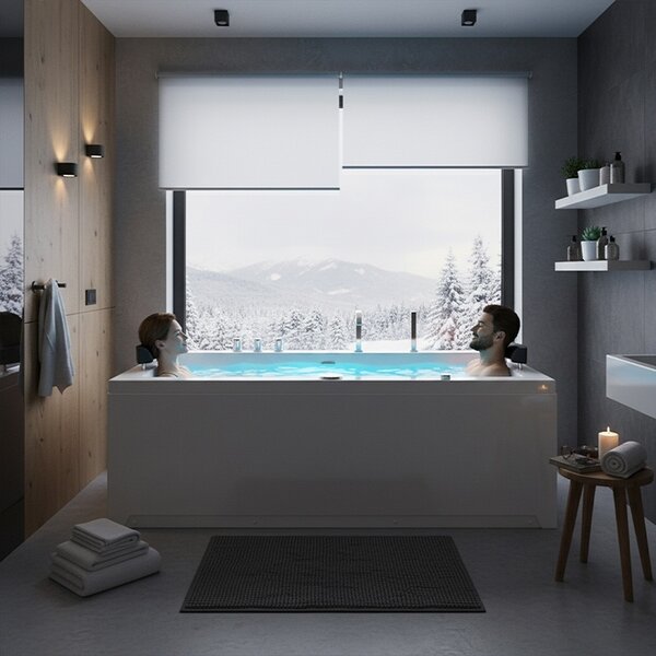 Terra Hydromasážna vírivá vaňa RAMONA 640H 180x90 s ohrevom vody