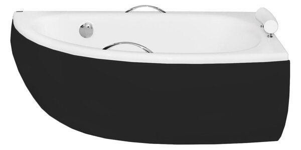 Besco Krycí panel k asymetrickej vani Milena/Milena Premium Black P 150x70, čierny BESCO-Rozmery: 150x70, BESCO-Farba: Čierna mat, BESCO-Orientácia: Pravá