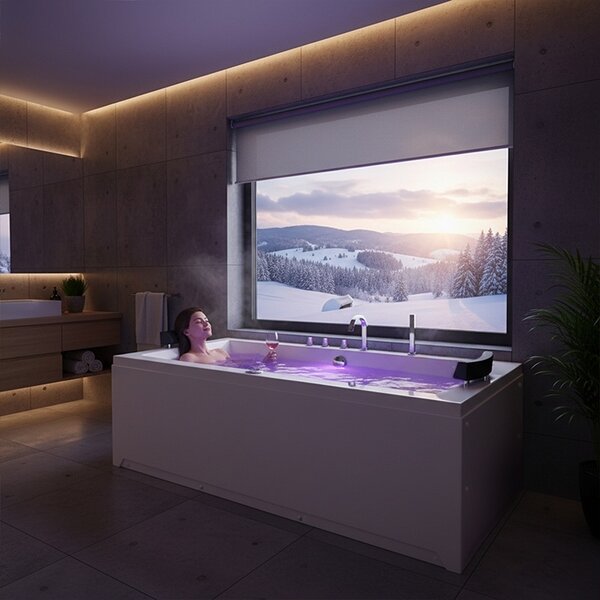 Terra Hydromasážna vírivá vaňa RAMONA 640H 180x90 s ohrevom vody