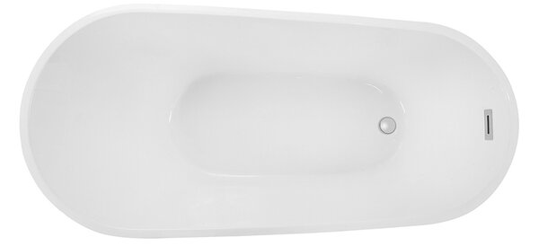 Besco Akrylátová voľne stojaca vaňa Melody BW Matt 150x80 (170x80) BESCO-Typ výpuste: Click-Clack s prepadom, chróm, BESCO-Rozmery: 150x80, BESCO-Farba: Biela/čierna