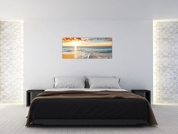 Obraz - Východ slnka (120x50 cm)