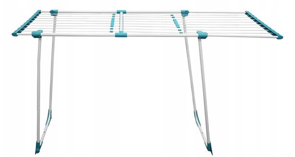 Erga Model 306U, stabilný teleskopický sušiak na bielizeň 202x55x92 cm, biela-zelená, ERG-SEP-10SUSSTOPROFE