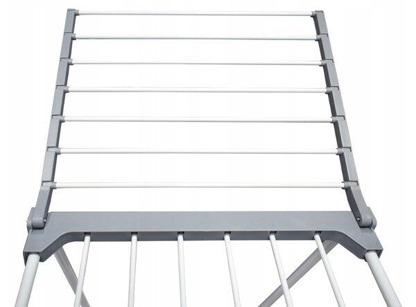 Erga Model 205, stabilný rozkladací sušiak na bielizeň 170x61x97 cm, biela-šedá, ERG-SEP-1251SSM205WHI