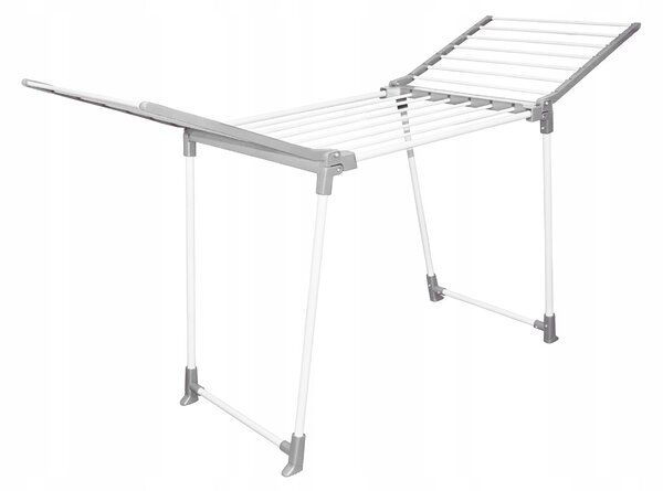 Erga Model 205, stabilný rozkladací sušiak na bielizeň 170x61x97 cm, biela-šedá, ERG-SEP-1251SSM205WHI