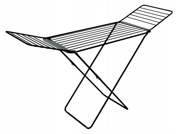 Erga Model 200 Black, rozkladací sušiak na bielizeň 178x55x106 cm, čierna, ERG-SEP-10SUSSTO20BLA