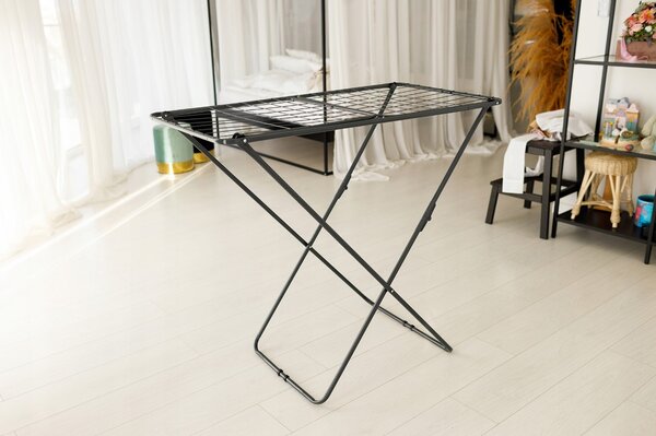Erga Model 107 Black, sušiak na bielizeň 178,5x54x104,5 cm, čierna, ERG-SEP-10SUSLA107BLA