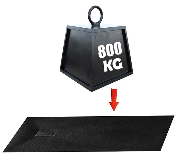 BPS-koupelny Štvorcová akrylátová sprchová vanička RIKO BL 90x90 čierna