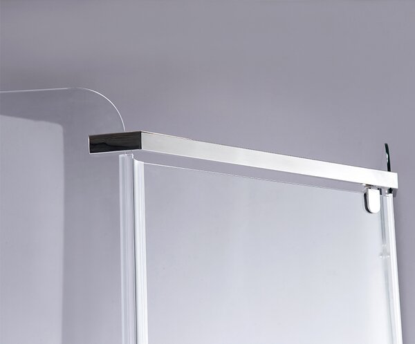 BPS-koupelny Päťuholníkový sprchový kút KZ91B 90x90 chróm/transparent + vanička SXL07B WH biela