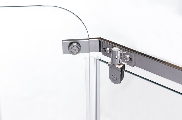 BPS-koupelny Päťuholníkový sprchový kút KZ91B 90x90 chróm/transparent + vanička SXL07B WH biela