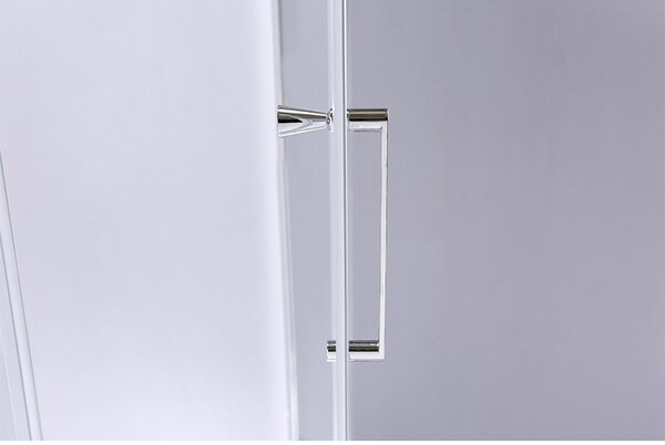 BPS-koupelny Päťuholníkový sprchový kút KZ91B 90x90 chróm/transparent + vanička SXL07B WH biela