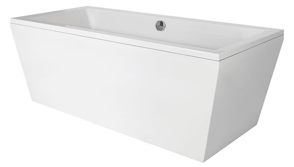 Besco Voľne stojaca vaňa zo sanitárneho kompozitu Vera CC/SP 170x75, s prepadom BESCO-Typ výpuste: Alcaplast Click-Clack so štrbinovým prepadom, chróm, BESCO-Rozmery: 170x75