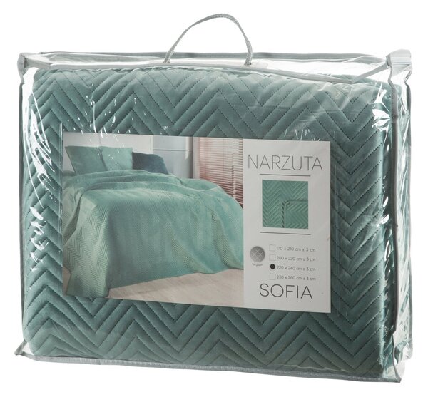 PREHOZ NA POSTEĽ SOFIA 170X210 CM MENTOLOVÝ