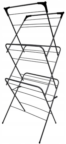 Erga Model 151 Black, sušiak bielizne 59,5x52,2x130,5 cm, čierna, ERG-SEP-10SUSST151BLA