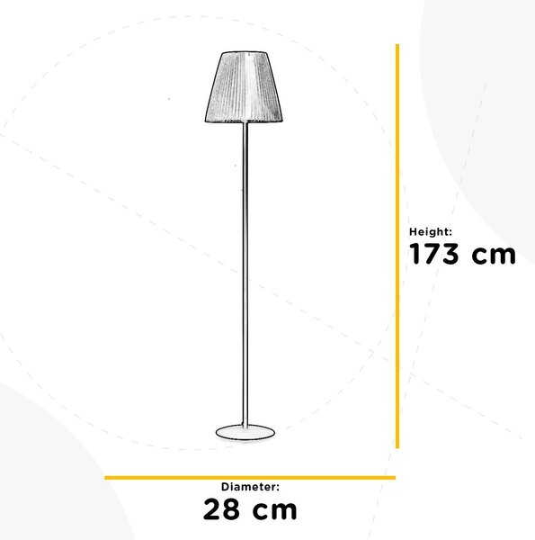 STOJACIA LAMPA, 28/28/173 cm - Online Only bytové doplnky, Online Only