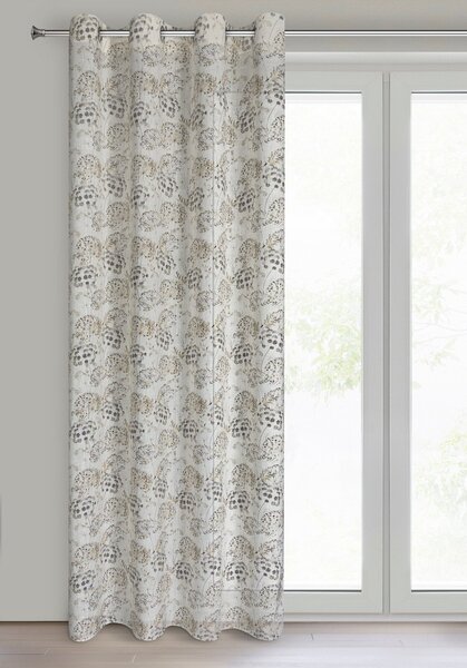 ZÁVES NA KRÚŽKOCH MIRA 140X250 CM VZOROVANÁ