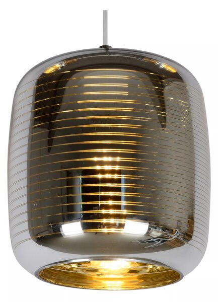 Lucide 70483/03/11 závesné stropné svietidlo Eryn 3x60W | E27 - chróm, sklo, stmievateľné