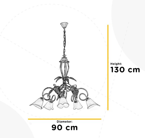 LUSTER, 90/90/130 cm - Online Only bytové doplnky, Online Only