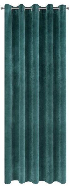 ZATEMŇOVACÍ ZÁVES NA KRÚŽKOCH VILLA 140X250 CM TMAVOTYRKYSOVÁ