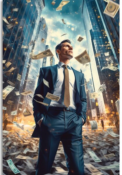 Obraz biznismen z Wall Street