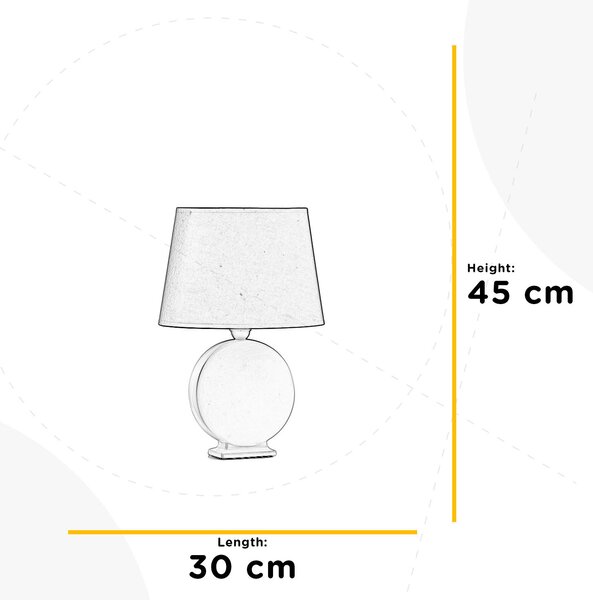 STOLNÁ LAMPA, E27, 30/16/46 cm - Online Only bytové doplnky, Online Only