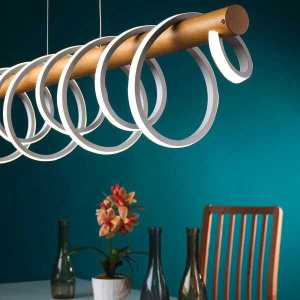 ZÁVESNÉ LED SVIETIDLO, 112/22/130 cm - Online Only bytové doplnky, Online Only