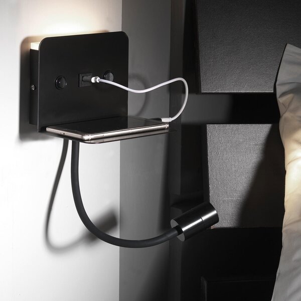NÁSTENNÉ LED SVIETIDLO, 16/13/46 cm - Online Only bytové doplnky, Online Only