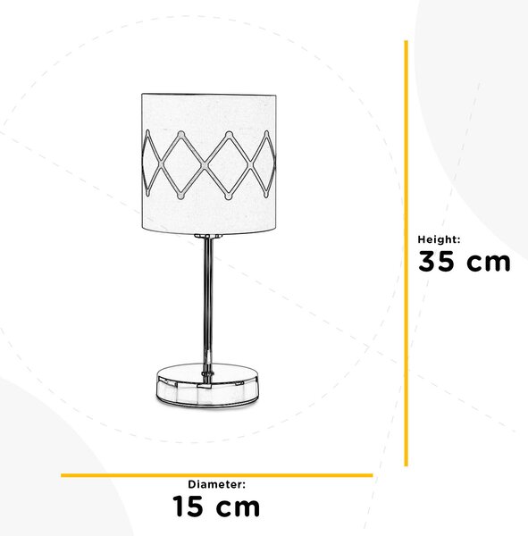 STOLNÁ LAMPA, E14, 15/15/35 cm - Online Only bytové doplnky, Online Only